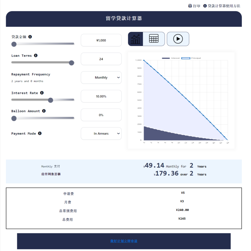 贷款计算器