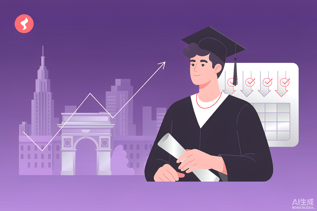 NYU中国留学生学费分期全攻略：纽约天际线插画